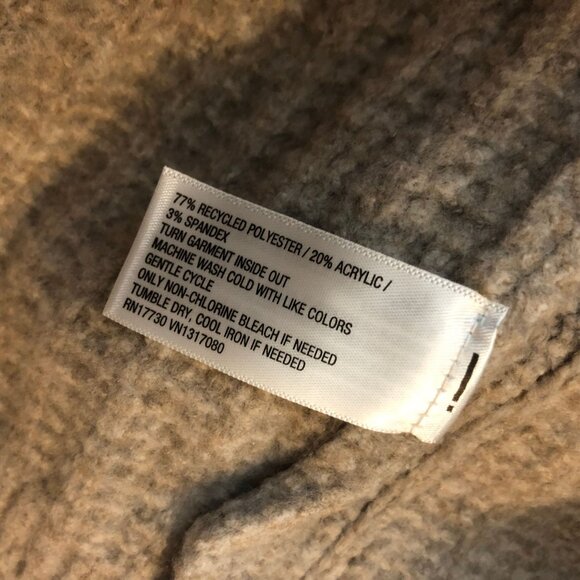 Universal Thread Womens Turtleneck Sweater Oversized Cropped Beige L - Picture 4 of 5